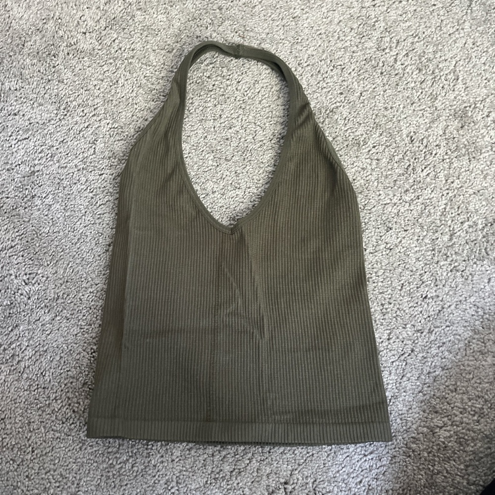 Urban green halter tank size s brand new never worn